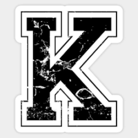 letter K BLACK
